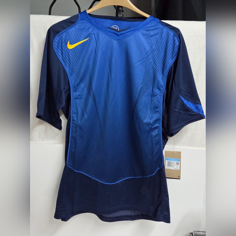 NIKE TOTAL 90 RETRO DRI-FIT SOCCER JERSEY NAVY BLUE HV1178-410 MEDIUM